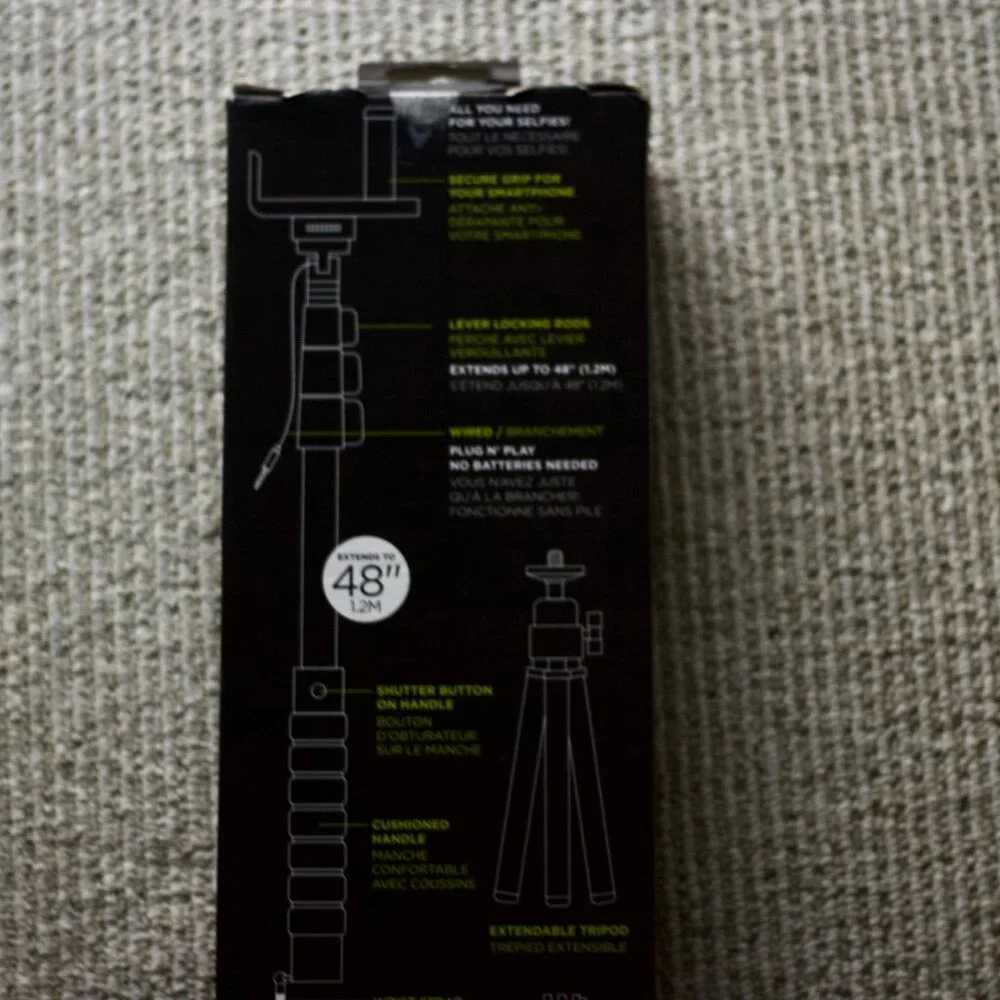 (NEW) 3 Piece Tripod, GoPro Mount & Selfie Stick